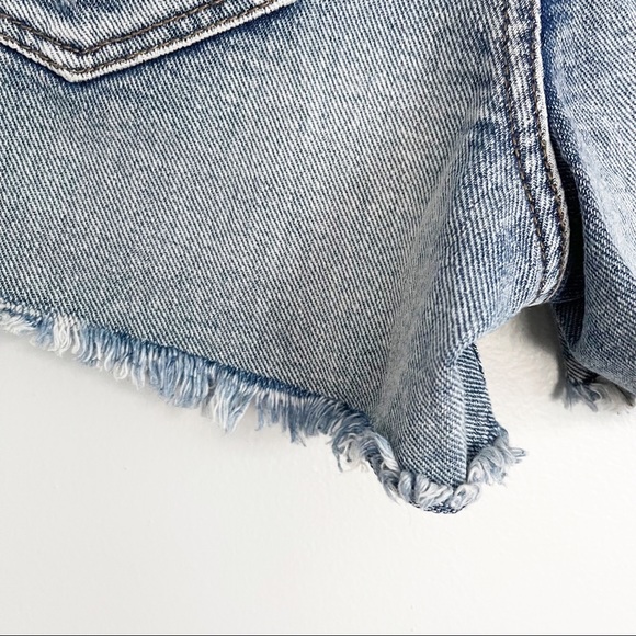 WILLIAM RAST Colorblock highrise denim shorts Sz26 - Picture 11 of 11